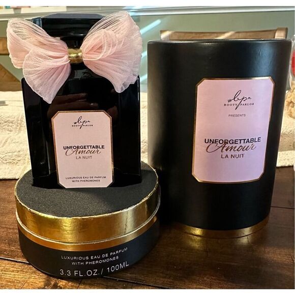 NIB - 3.3 Oz Booty Parlor Unforgettable Amour La Nuit PERFUME W/ Pheromones - Picture 1 of 7